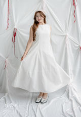 MIKA Cotton Sleeveless Flare Maxi Dress