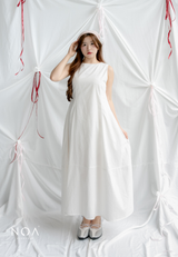 MIKA Cotton Sleeveless Flare Maxi Dress