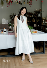 MIKA Cotton Sleeveless Flare Maxi Dress