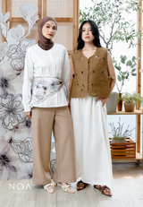 NOA X KUSUMANGGI - NAIRI Embroidery Vest with Side Tie