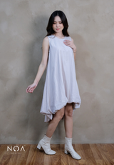 RINAMI Nylon Sleeveless Balloon High Low Dress