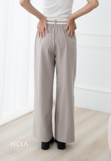 ARISA Highwaist Trousers Pants - Cream