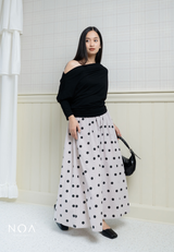 MIZU Nylon Maxi Skirt