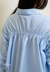 RIZUKA Back Drawstring Long Sleeve Shirt