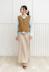 NOA X KUSUMANGGI - NAIRI Embroidery Vest with Side Tie
