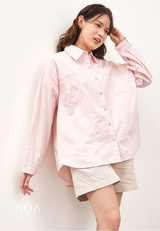 RIYE Long Sleeve Basic Shirt - Light Pink