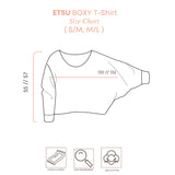 NOAeveryday | ETSU Striped Boxy Longsleeve T-Shirt | Atasan Wanita | Kaos Garis Lengan Panjang Wanita