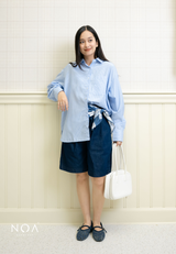 RIZUKA Back Drawstring Long Sleeve Shirt
