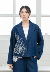 NOA X KUSUMANGGI - AIME Embroidery Long Sleeve Blazer