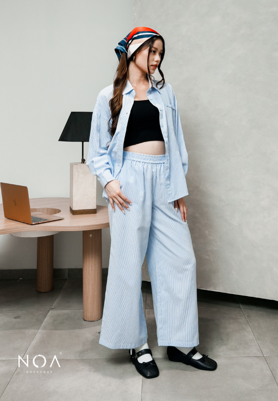 MIURA Striped Straight Pants