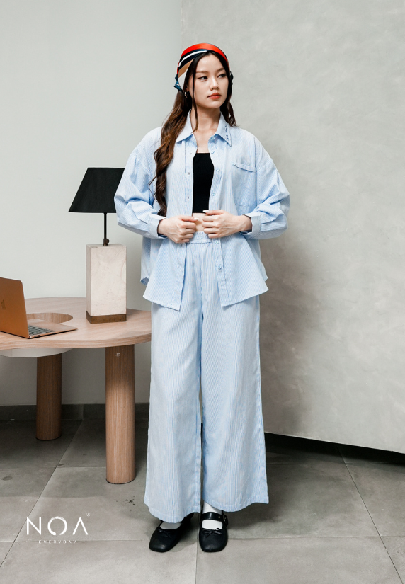 MIURA Striped Straight Pants