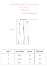 NOA X KUSUMANGGI - RITSUMI Sateen Straight Pants