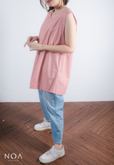 NORI Basic Sleevless Blouse - Pink