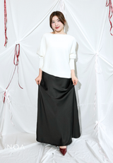 HATORI Knitted Batwing Long Sleeve Blouse