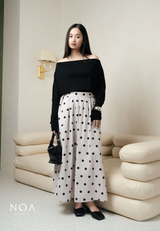 MINASE Rayon Off Shoulder T-Shirt