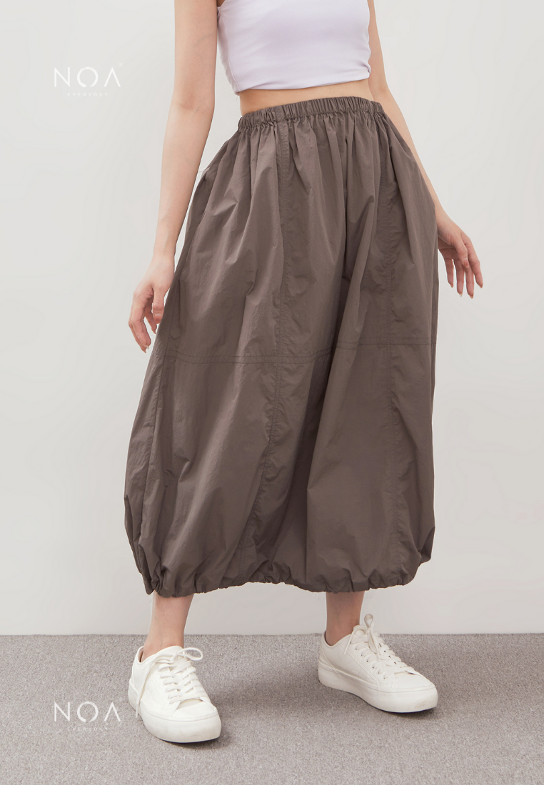 KAZUE Balloon Nylon Skirt - Grey