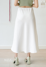 RITSUKA Satin Midi Skirt