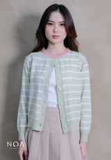 UME Basic Stripes Knitted Cardigan