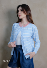 UME Basic Stripes Knitted Cardigan