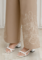 NOA X KUSUMANGGI - MINAE Embroidery Straight Pants