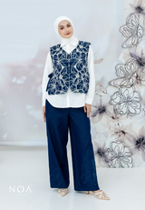 NOA X KUSUMANGGI - MINAE Embroidery Straight Pants