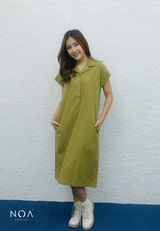 Taro Midi Dress - Green
