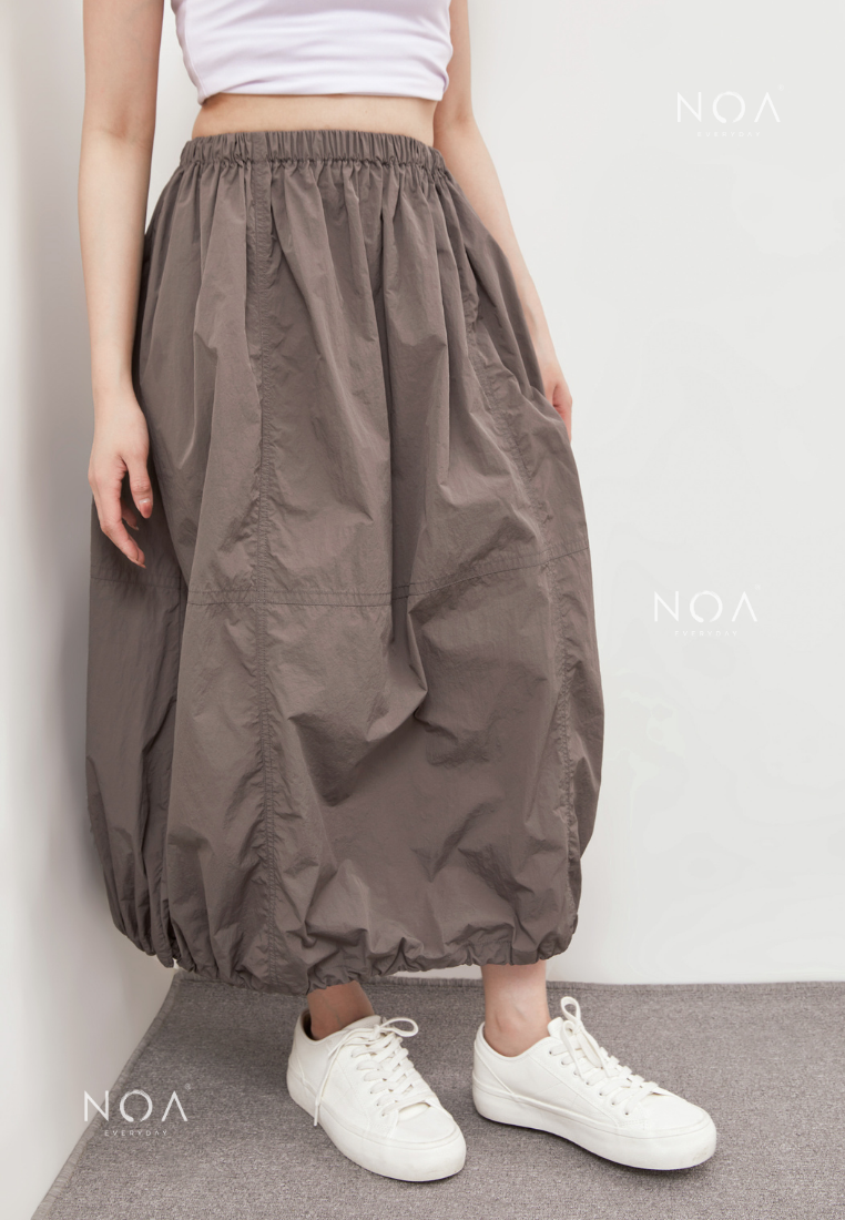 KAZUE Balloon Nylon Skirt - Grey