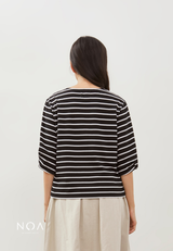 HOSHI Basic Stripes T-Shirt - Black