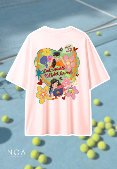 NOA X ANFUR - Eat Work Padel Repeat Oversized T-Shirt