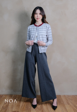 UME Basic Stripes Knitted Cardigan