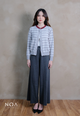 UME Basic Stripes Knitted Cardigan