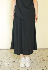 DAITAN Rayon Skirt - Black