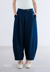 SAZUKI Denim & Finewool Barrel Pants