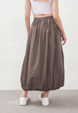 KAZUE Balloon Nylon Skirt - Grey