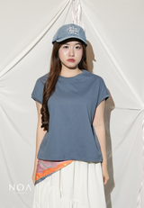 UZUKI Cotton 24s Sleeveless Boxy T-Shirt
