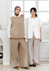 NOA X KUSUMANGGI - AMORI Embroidery Asymmetric Vest