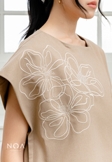 NOA X KUSUMANGGI - AMORI Embroidery Asymmetric Vest