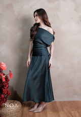 RITSUKA Satin Midi Skirt