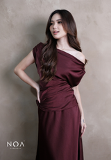 RITSU Sateen Off Shoulder Sleeveless Blouse