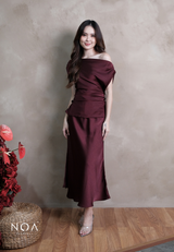 RITSU Sateen Off Shoulder Sleeveless Blouse