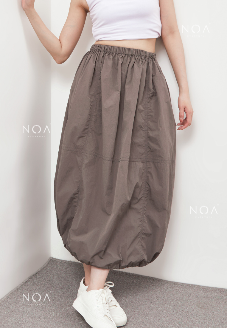 KAZUE Balloon Nylon Skirt - Grey