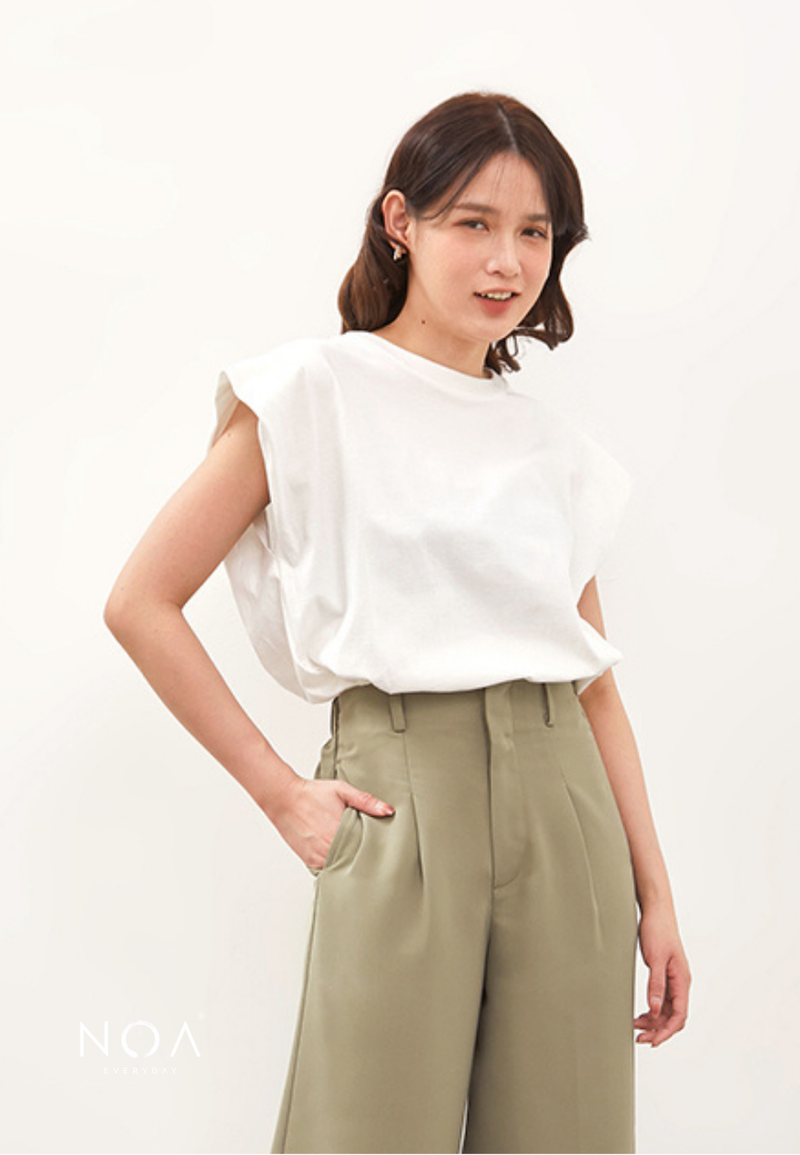 MICHIO Basic Sleeveless T-Shirt