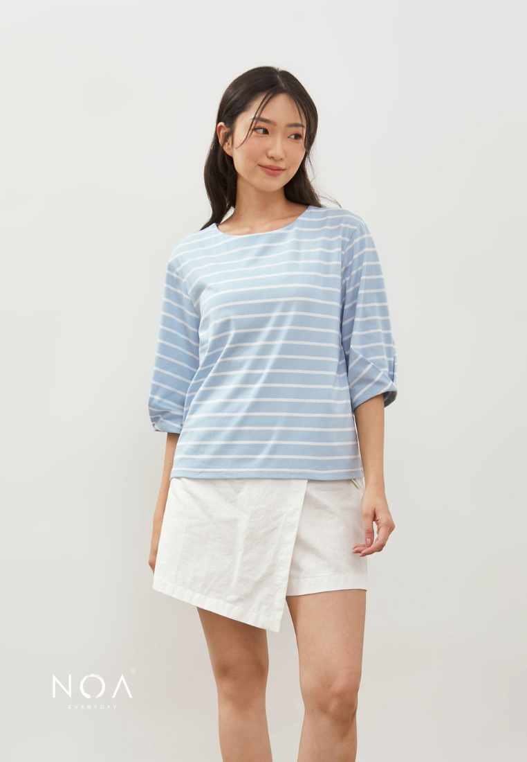 HOSHI Basic Stripes T-Shirt - Blue