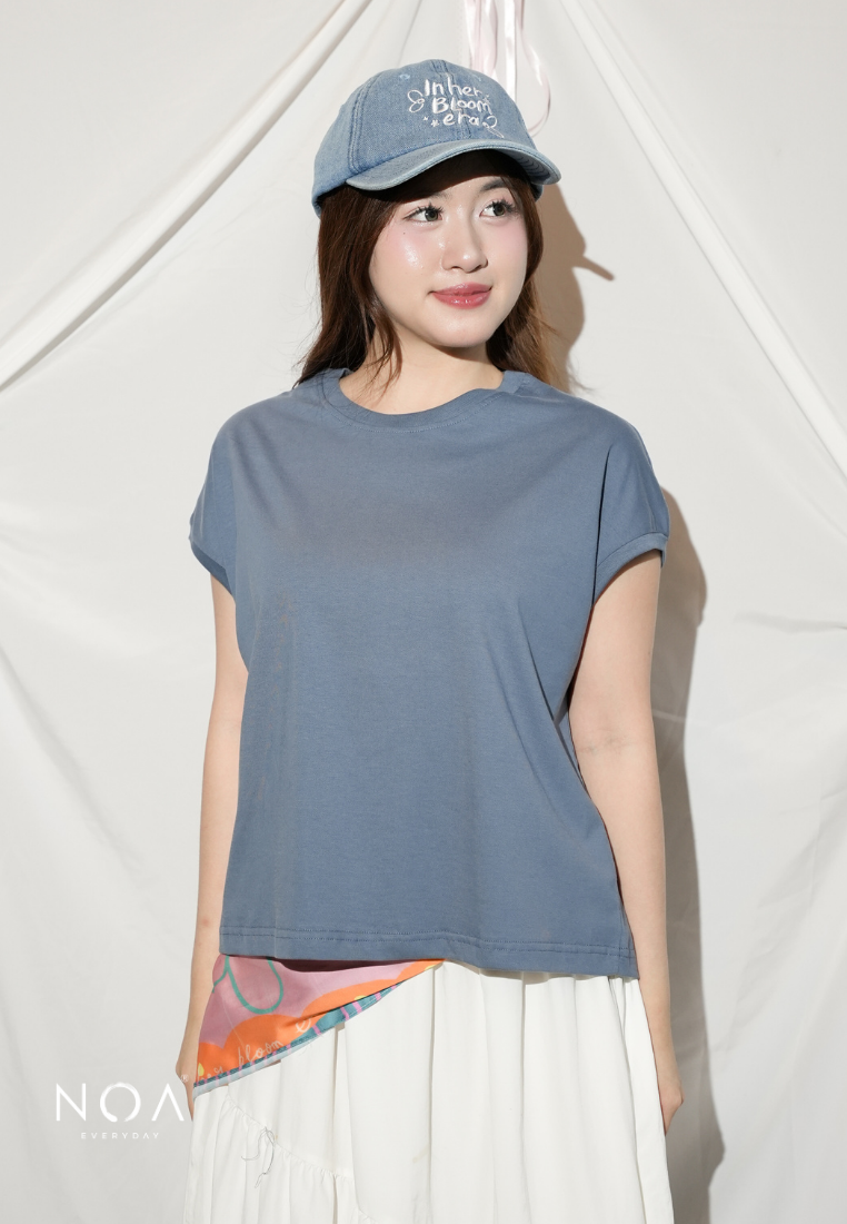 UZUKI Cotton 24s Sleeveless Boxy T-Shirt