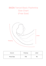 NOA X KUSUMANGGI - SAZA Tencel Basic Pashmina