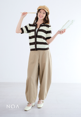 NAGI Knitted Short Sleeve Blouse