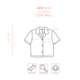 AERI Linen Boxy Basic Shirt - Baby Blue