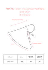 NOA X KUSUMANGGI - ANAYA Tencel Instant Oval Pashmina