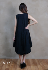 RINAMI Nylon Sleeveless Balloon High Low Dress