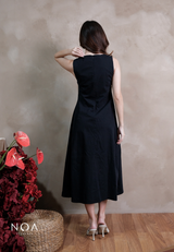 MIKA Cotton Sleeveless Flare Maxi Dress